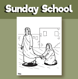 woman with the issue of blood children's lesson