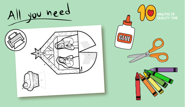 Christmas nativity scene craft