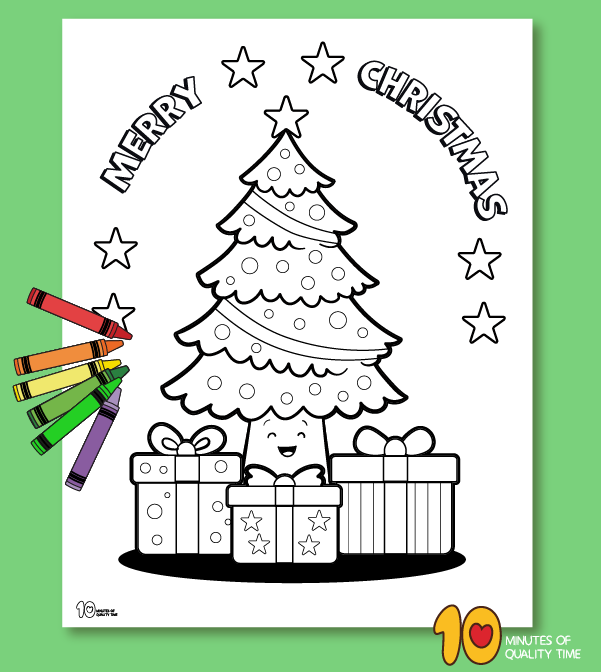 Christmas Tree Coloring Pages printable pdf