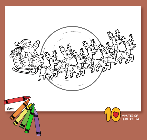 Santa Claus coloring for kids