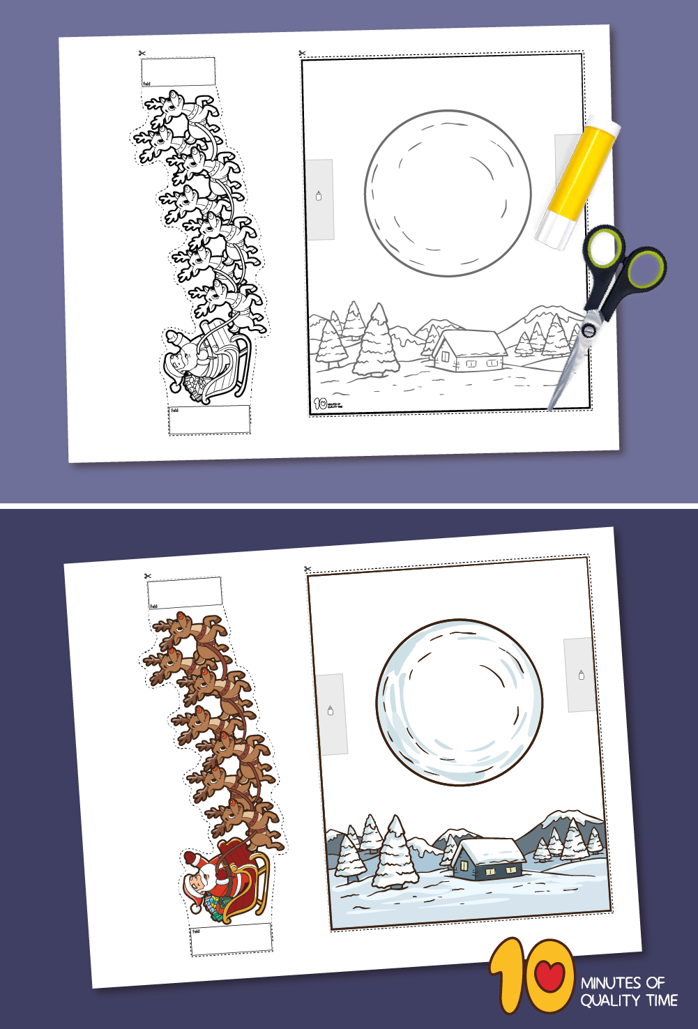 Santa reindeer craft