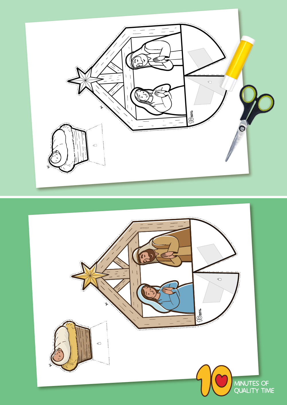 download nativity scene craft pdf