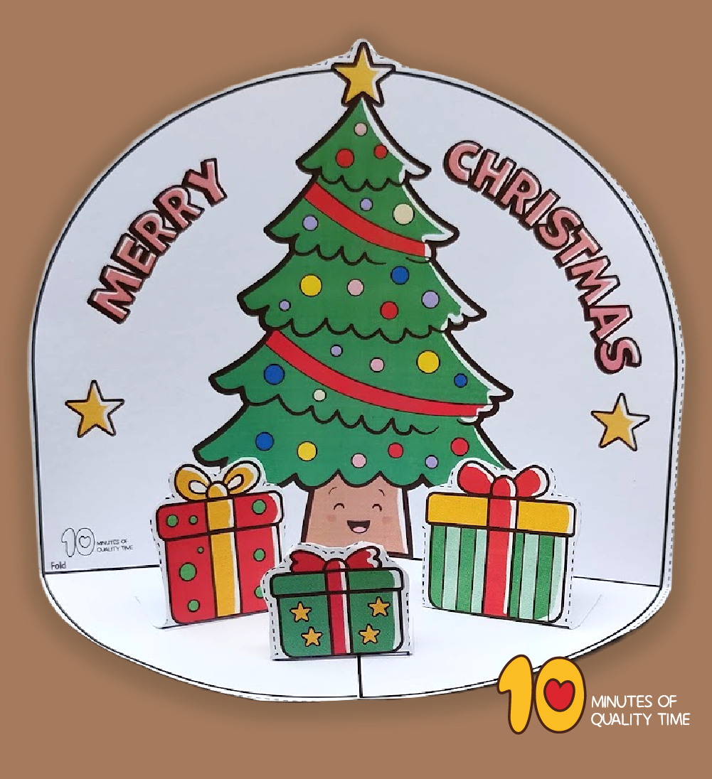 3D Christmas Tree Craft easy