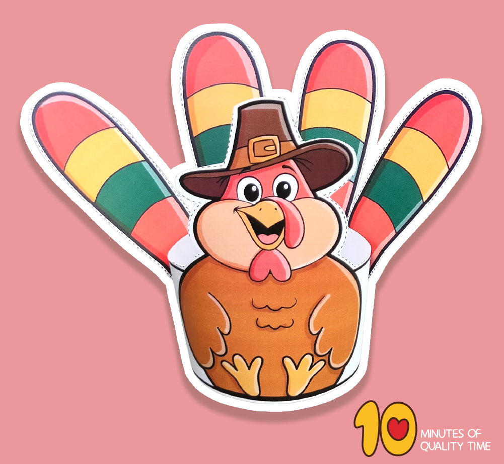 3D paper Turkey printable