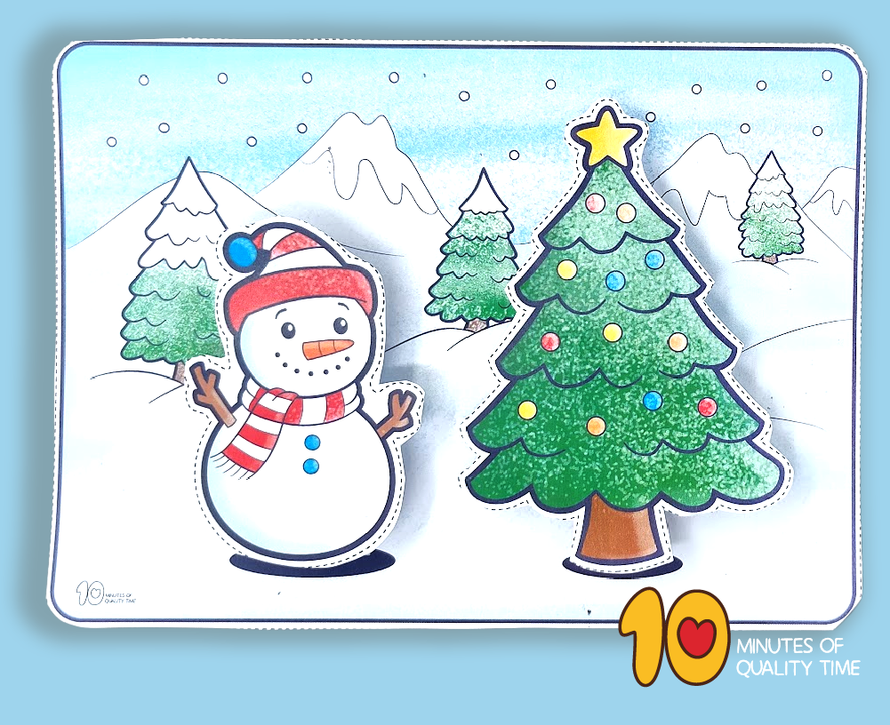 Christmas tree activity for kids printable