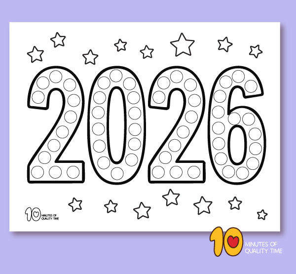 printable do a dot happy new year