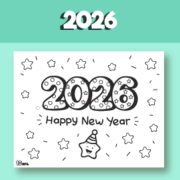 New years coloring pages printable