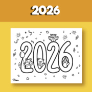 New years 2026 coloring pages