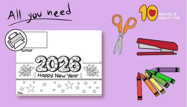 New years craft preschool