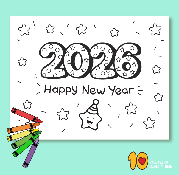 printable coloring pages happy new year
