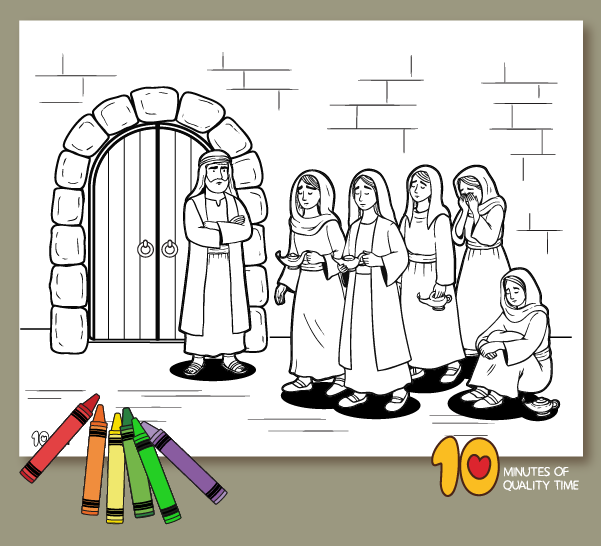 printable parable of the ten virgins