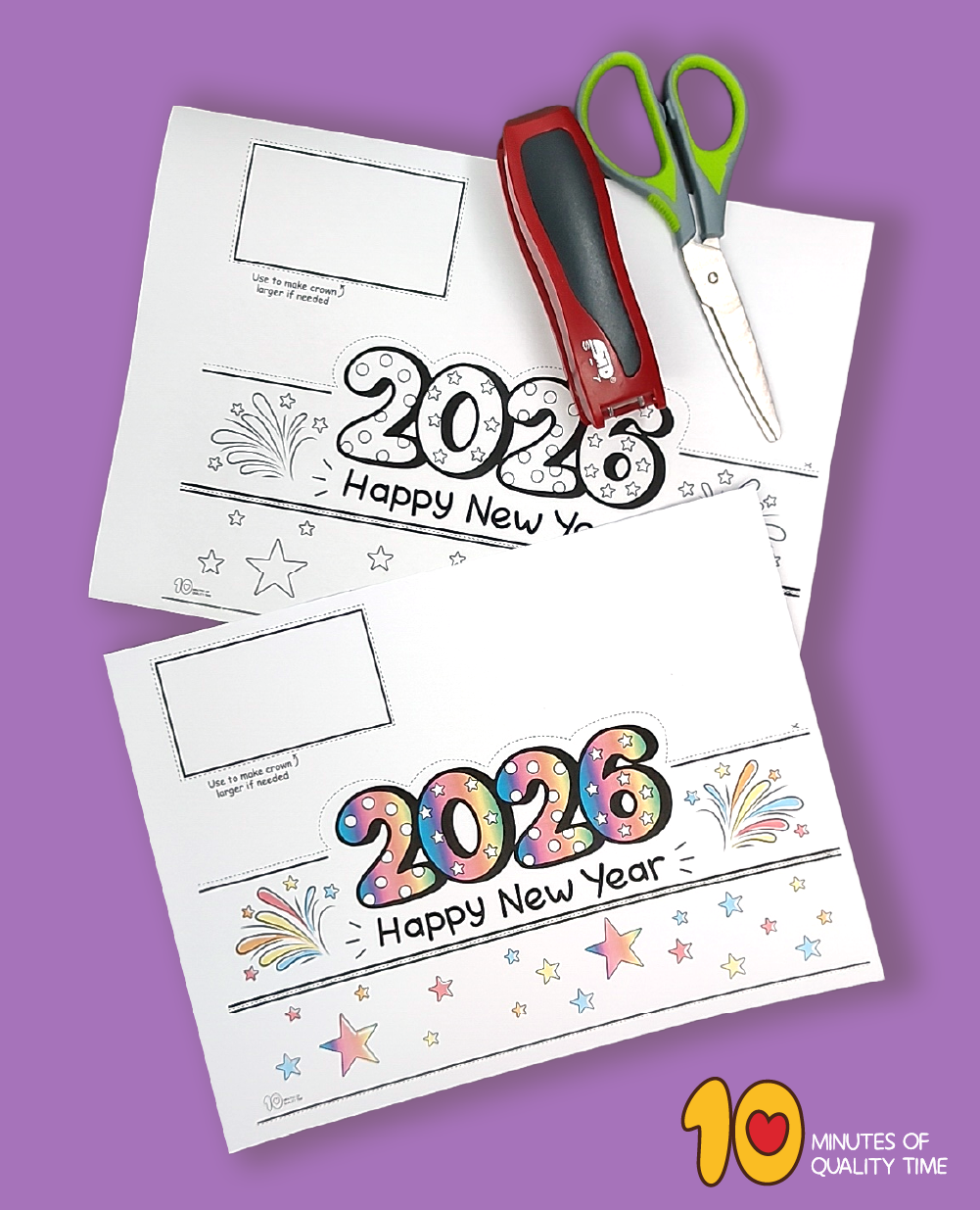 paper headband new year