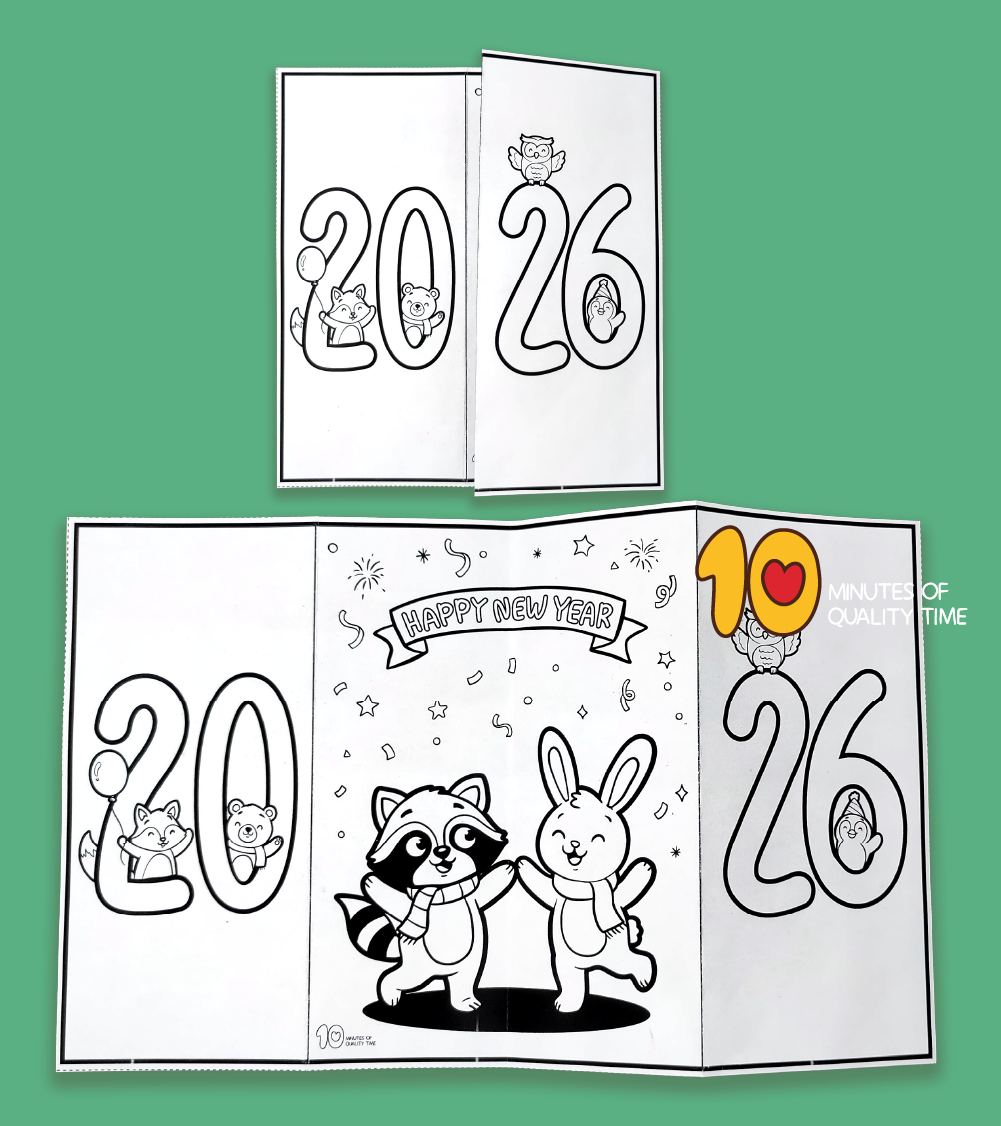 Happy new year card craft