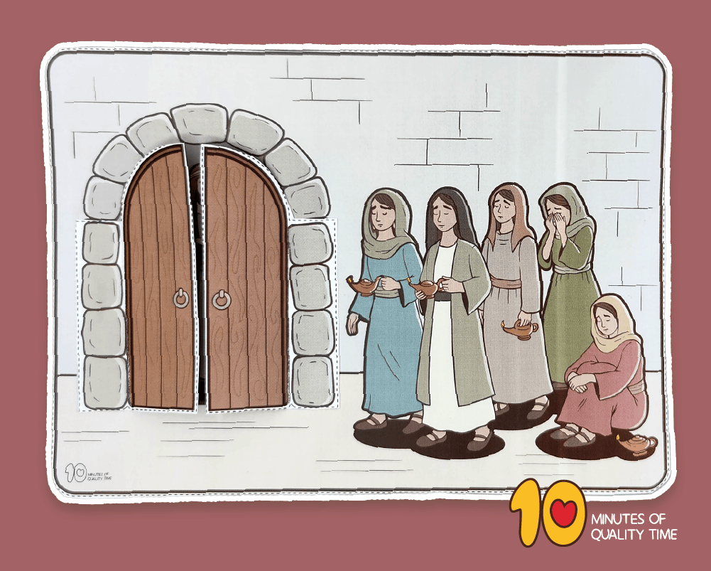 printable bible craft parable of the ten virgins