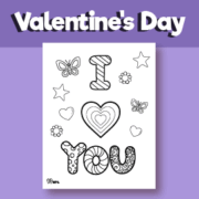 coloring pages for Valentine's Day