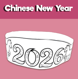 paper headband new year