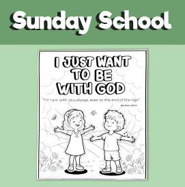 be with God Sunday school craft