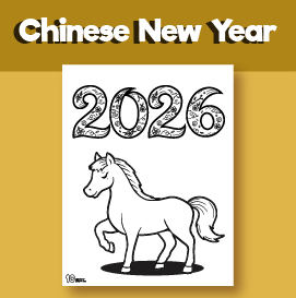 chinese new year coloring printable
