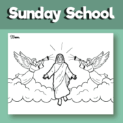 Jesus coming again coloring page