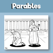 The Pharisee and the Tax Collector printable
