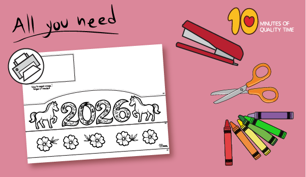 year of the horse craft for kids