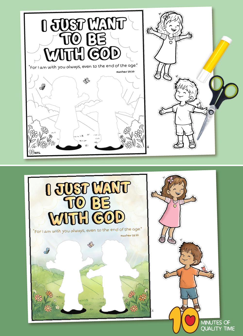 Matthew 28 20 Sunday school printables
