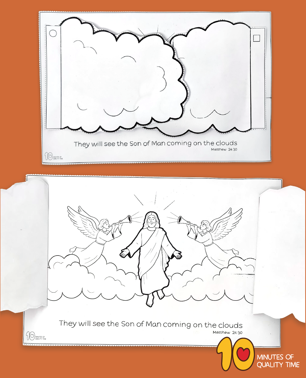 Jesus Second Coming Cloud Reveal craft