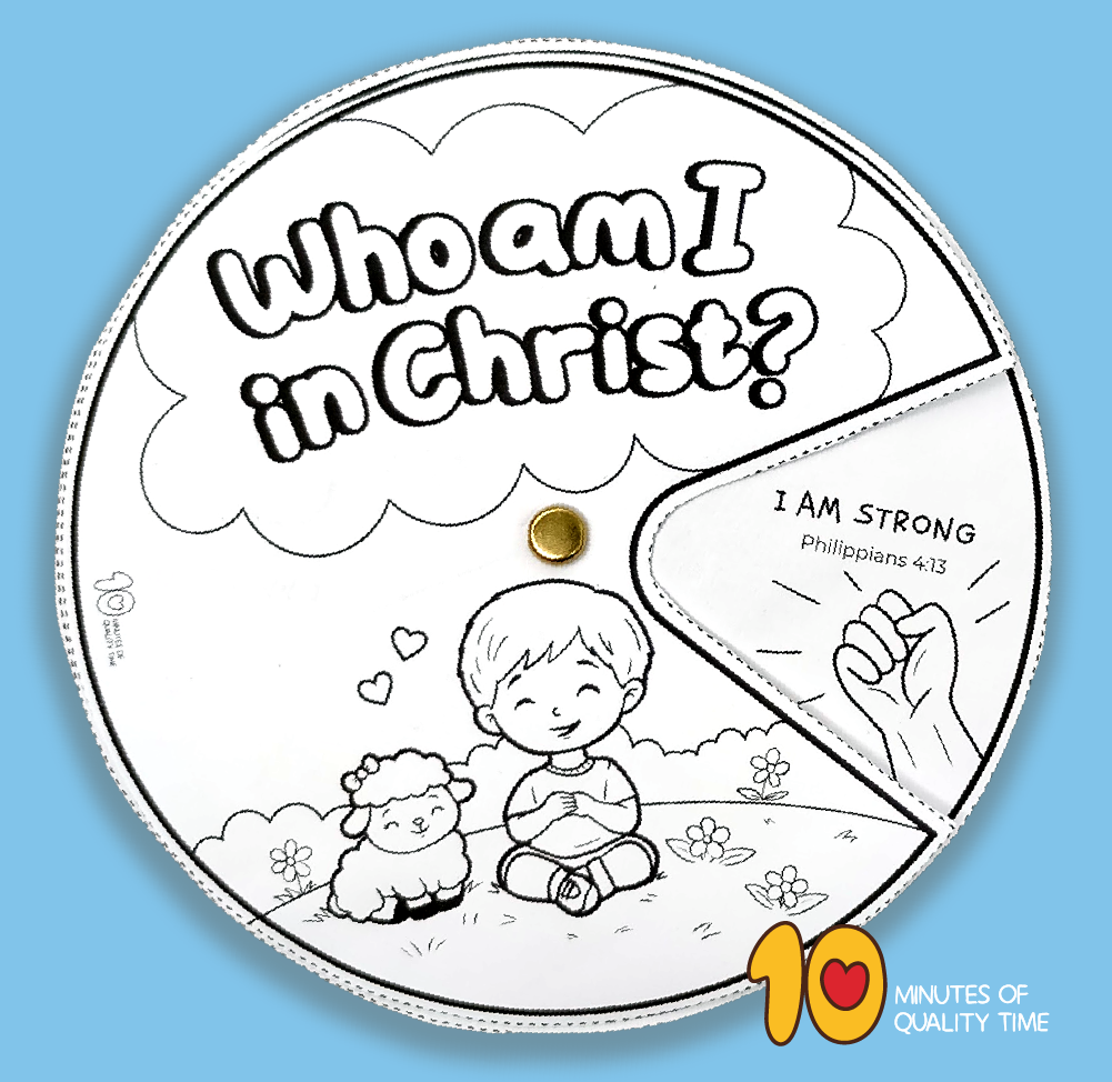 Identity In Christ worksheet for kids
