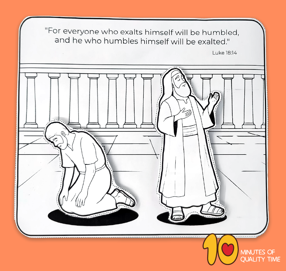 The Pharisee and the Tax Collector printable crafts The Pharisee and the Tax Collector printable crafts
