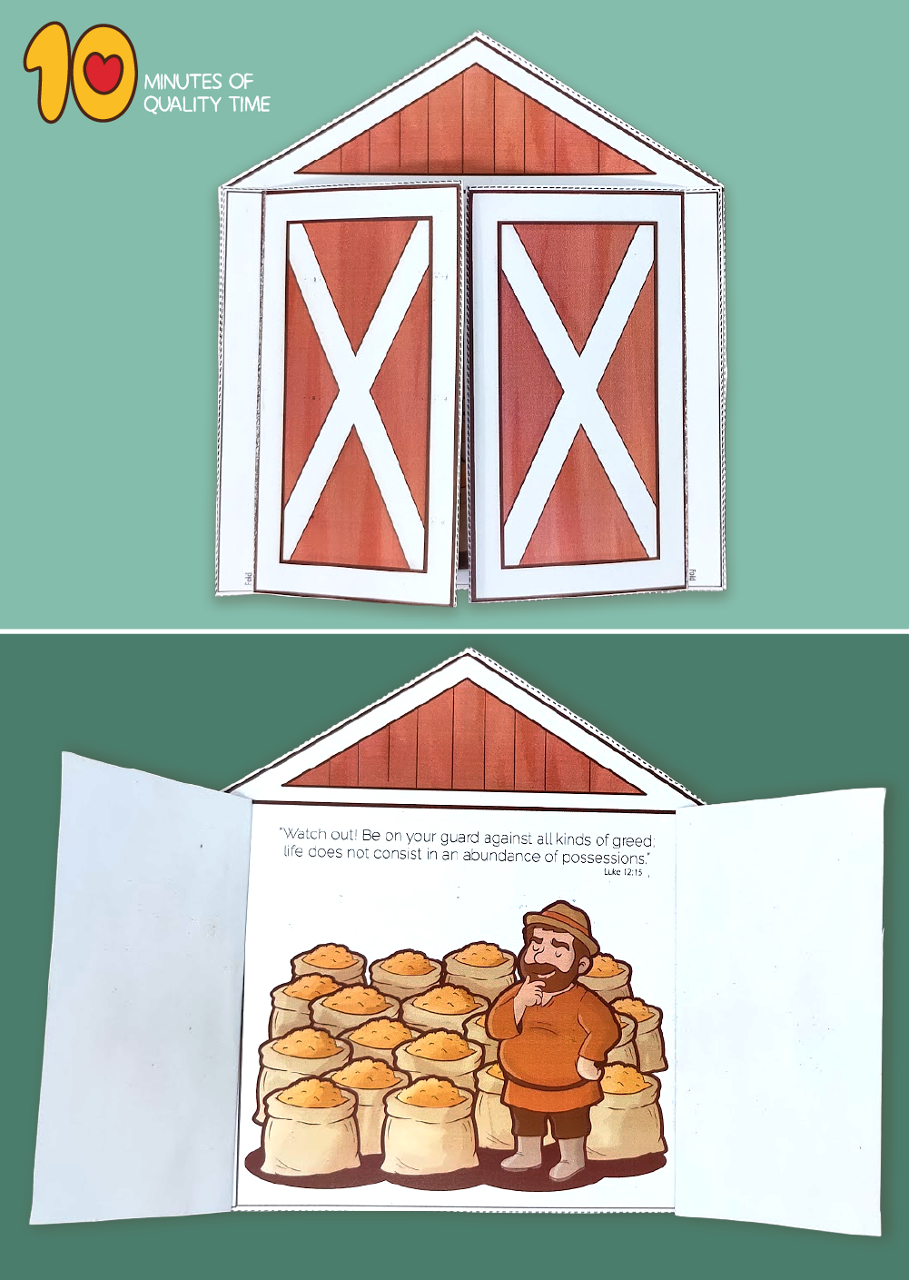 printable parable of the rich fool activities