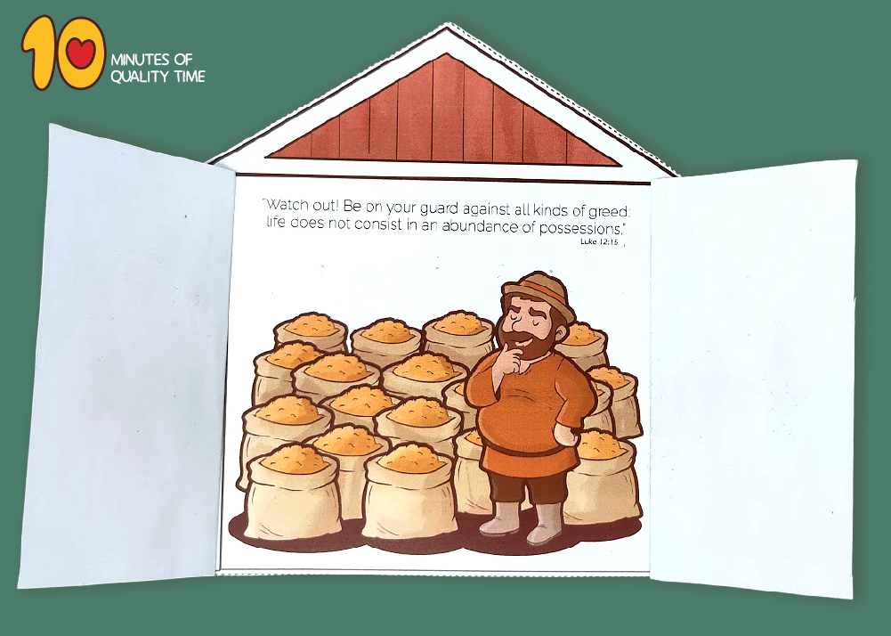 Parable of the rich fool activity sheets