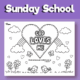 Sunday school coloring sheet