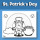 St Patrick's Day colouring pdf