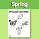 Butterfly Life Cycle Coloring worksheet