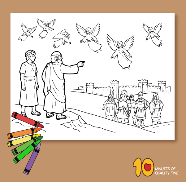 Elisha Bible coloring pages