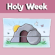 He Is Risen Foldable Jesus Tomb Craft