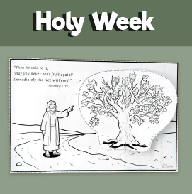 Holy Monday - The Withered Fig Tree Craft
