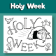 Holy week coloring pages for kids