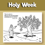 Holy week printable coloring pages