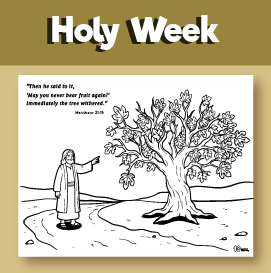 Holy week printable coloring pages
