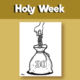 Holy week coloring pages for kids