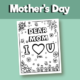 Mother's Day coloring pictures