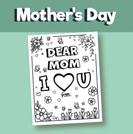 Mother's Day coloring pictures