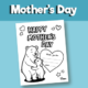 Mother's Day colouring pages