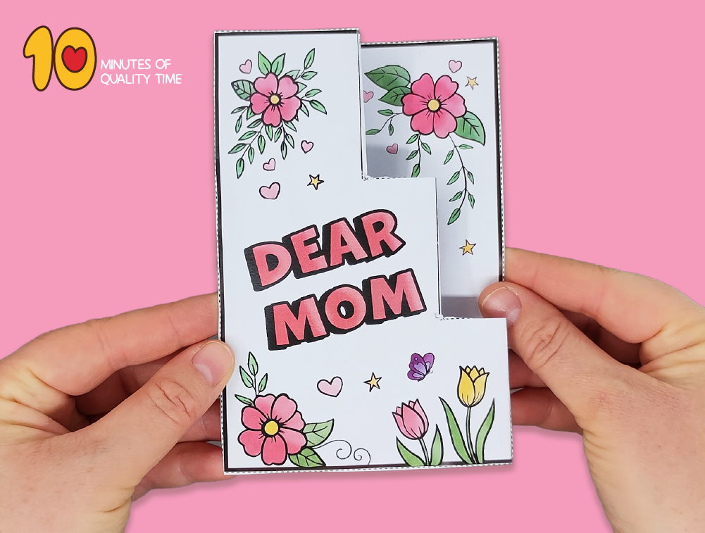 Mother's Day Pop up Card Template