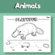 Platypus coloring page printable