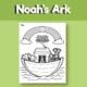 Noah's Ark coloring sheet printable