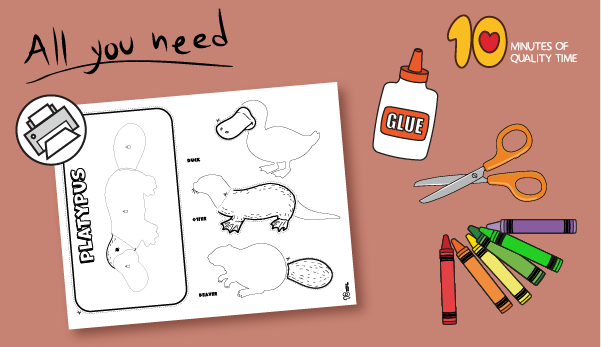 Platypus paper craft