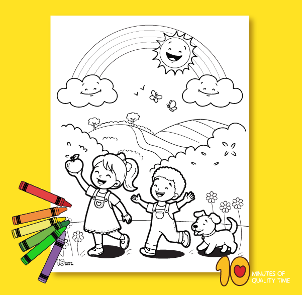 God’s love coloring page printable