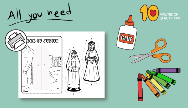 Book of Judith craft printables